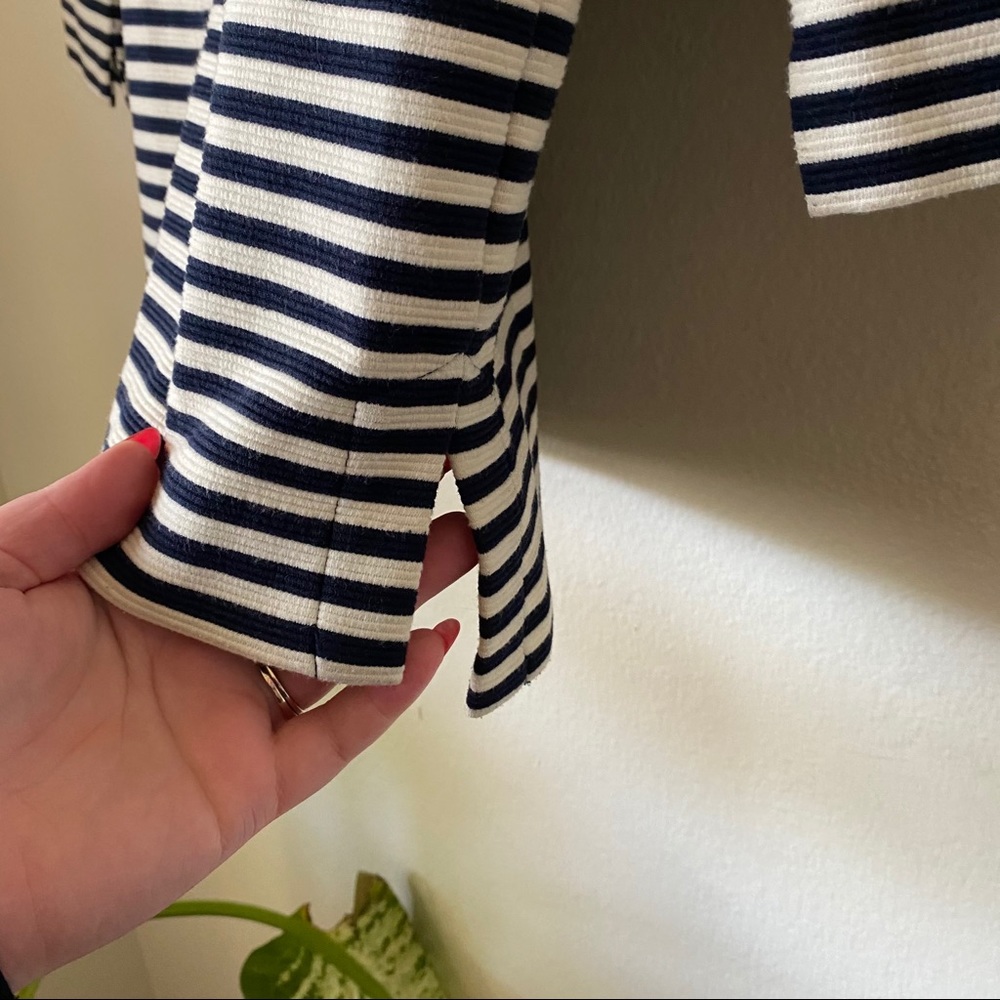 Madewell | Gallerist Striped Ponte Top - Picture 6 of 9